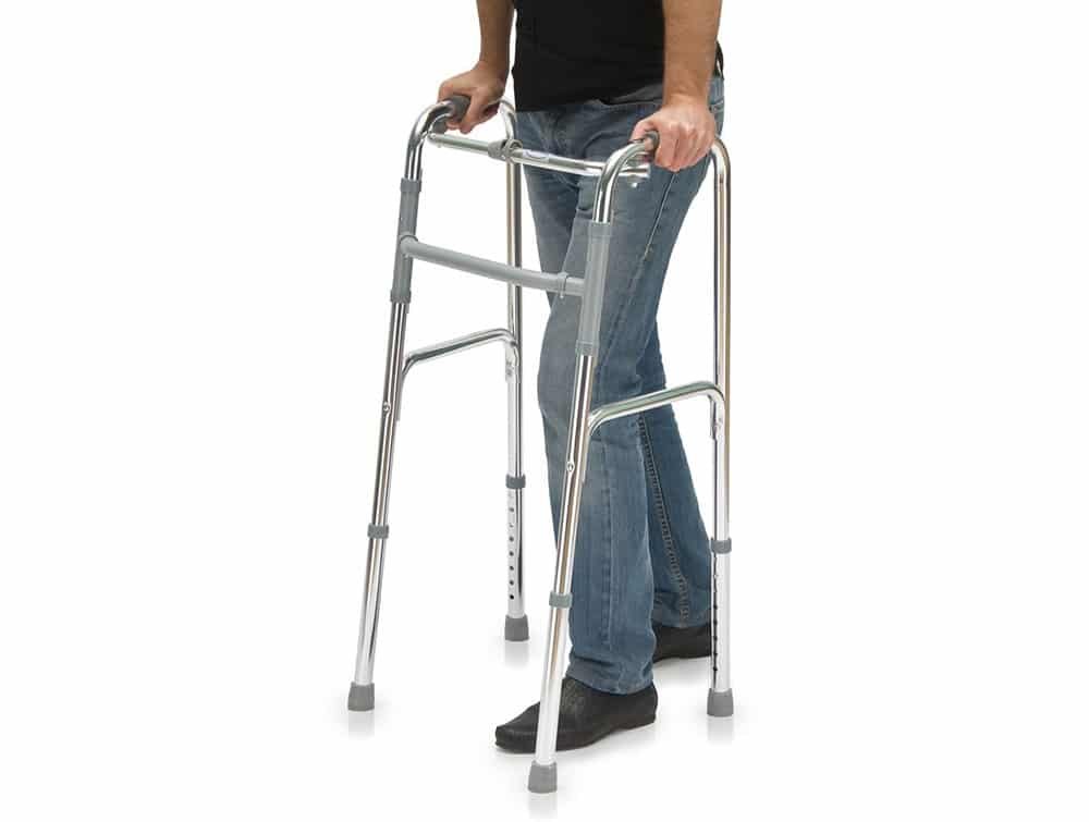 Cadre de marche articulé pliant
