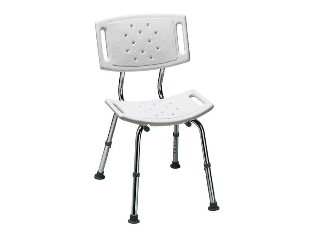 Chaise de douche avec dossier