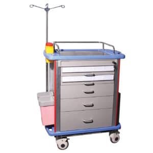 Chariot à médicaments à 5 tiroirs