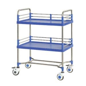Chariot-en-Inox-à-2-plateaux-en-ABS