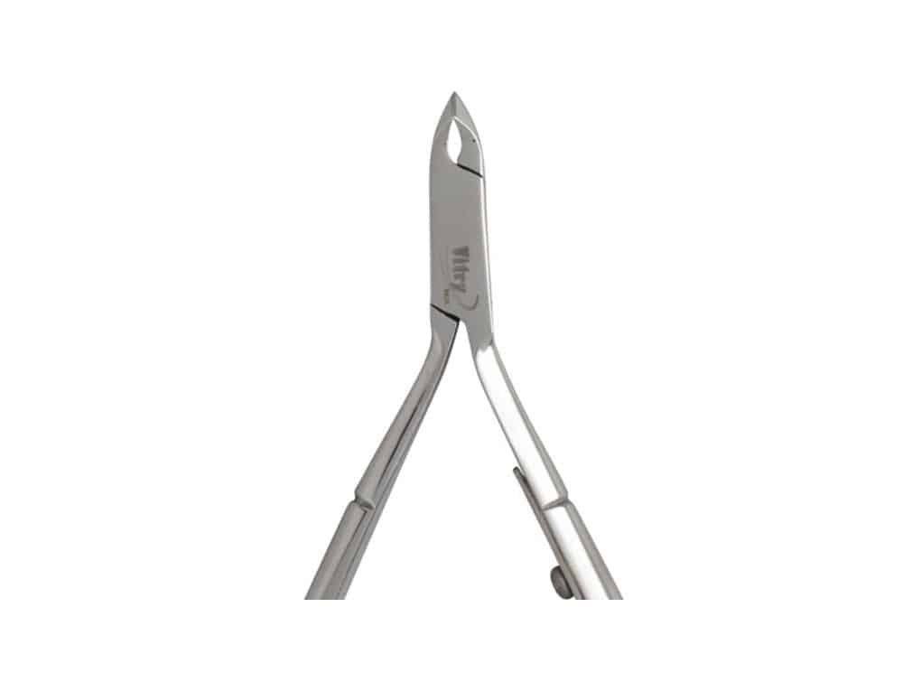 Pince à peaux "fermoir" 12cm inox
