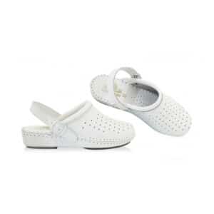 Sabot Calzuro Confort en cuir blanc