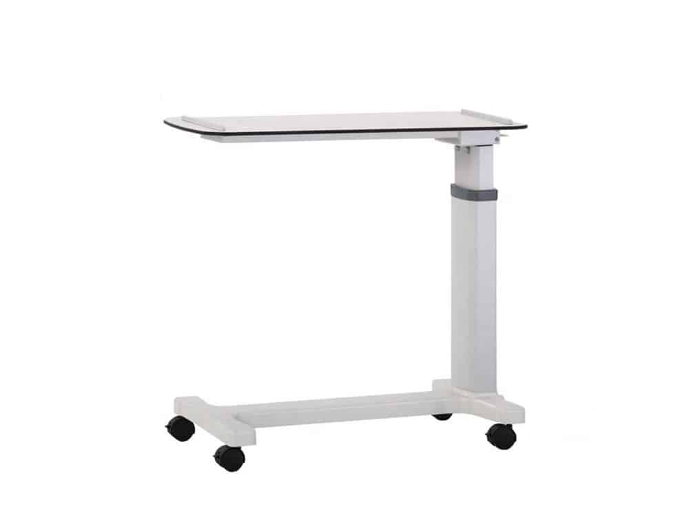 Table de lit en U en laminé bois beige