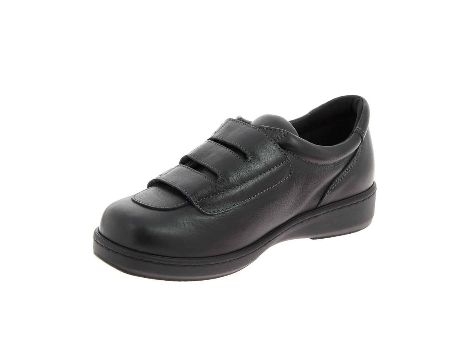 Chaussure pour diabétique cuir - homme et femme Aquitaine Noir