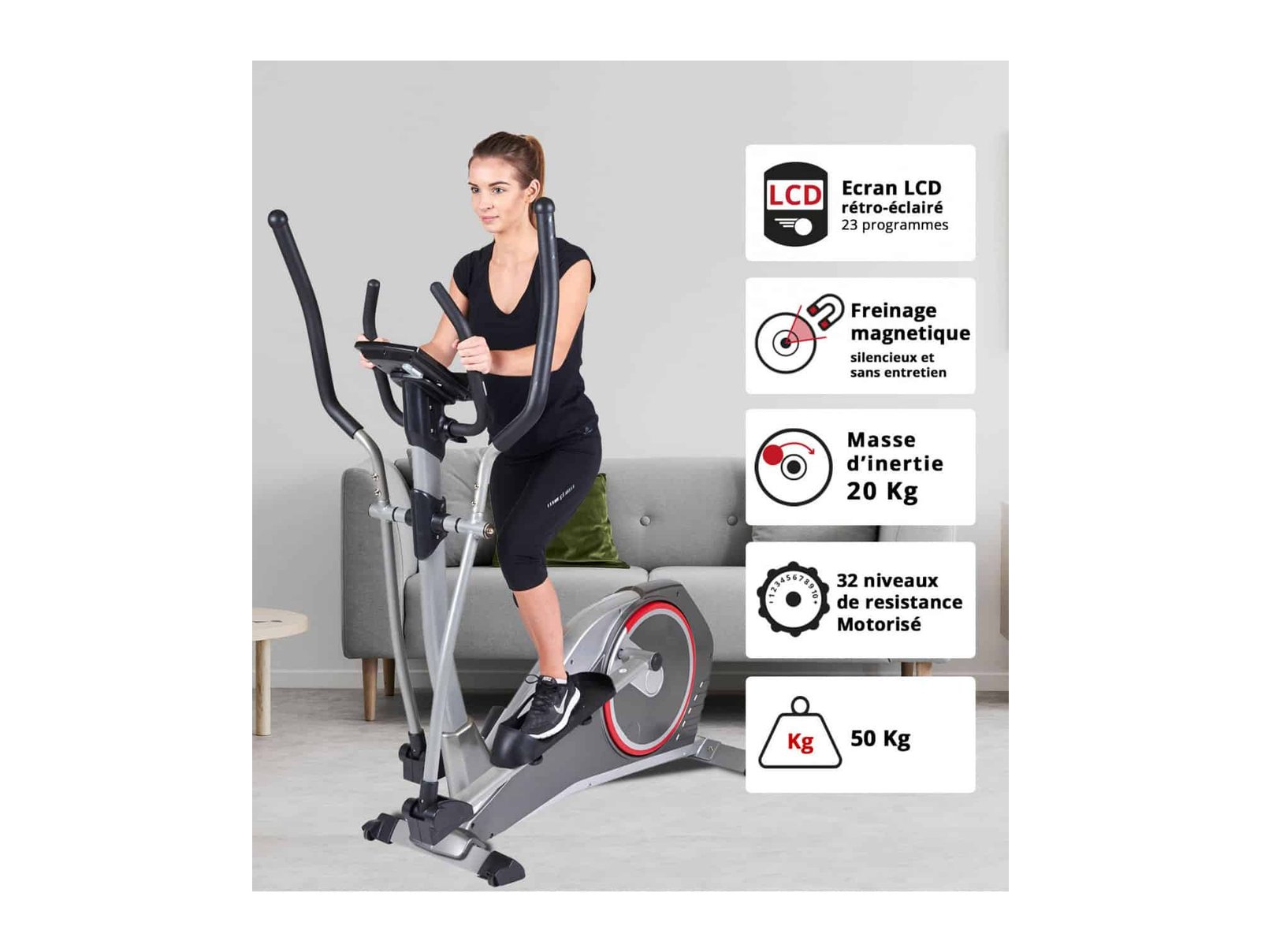 VÉLO ELLIPTIQUE CONNECTÉ - CE-690