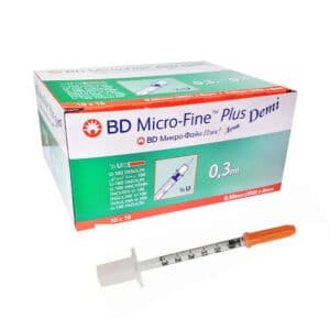 seringue à insuline 0,3ML/aiguille 30G/8mm