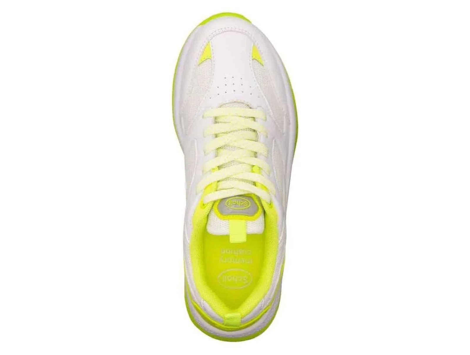 Baskets Millennial Blanc/Jaune fluo