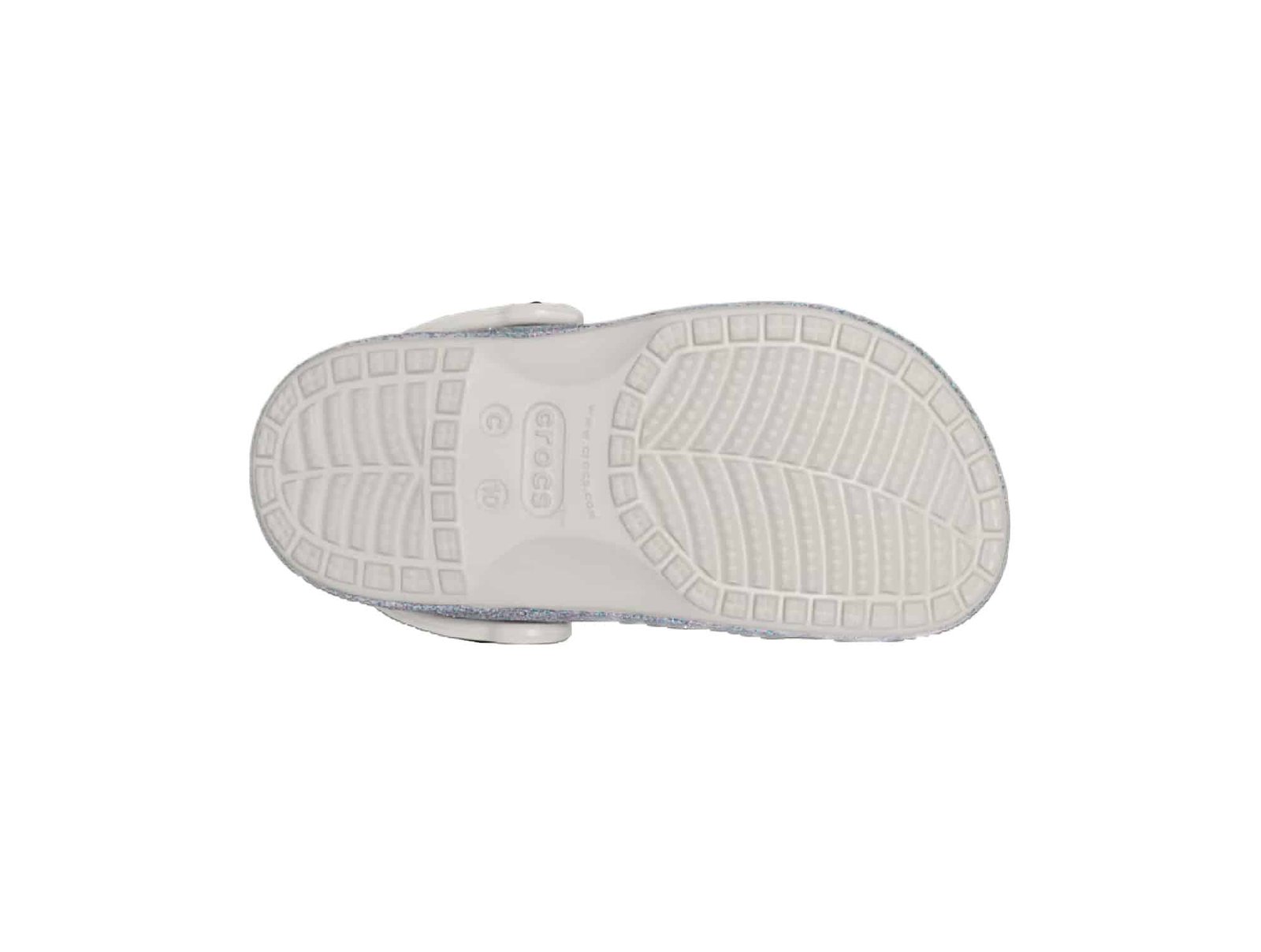 Sabot Crocs Baya Glitter Argent