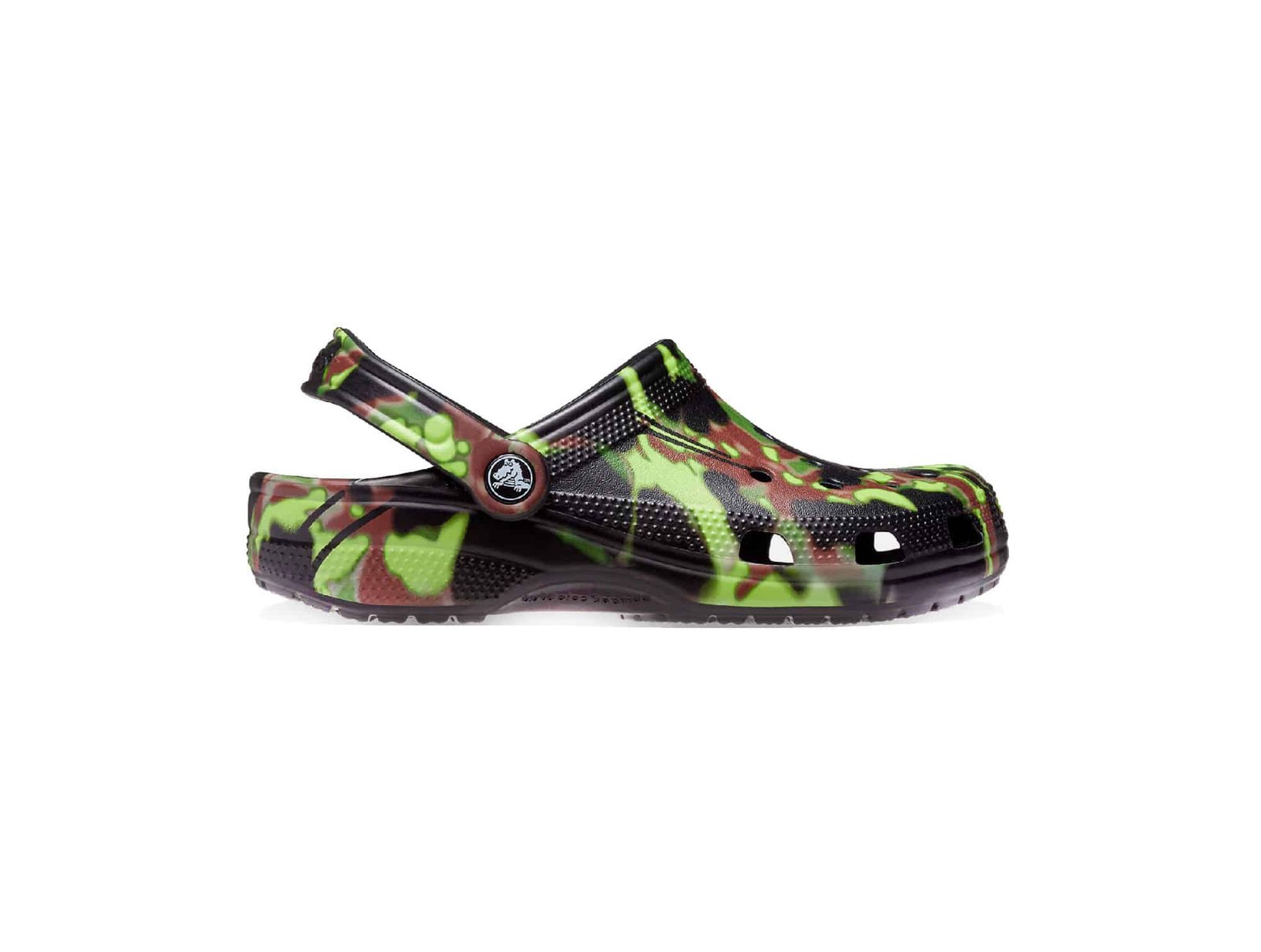 Sabot Crocs Spray Camo Noir