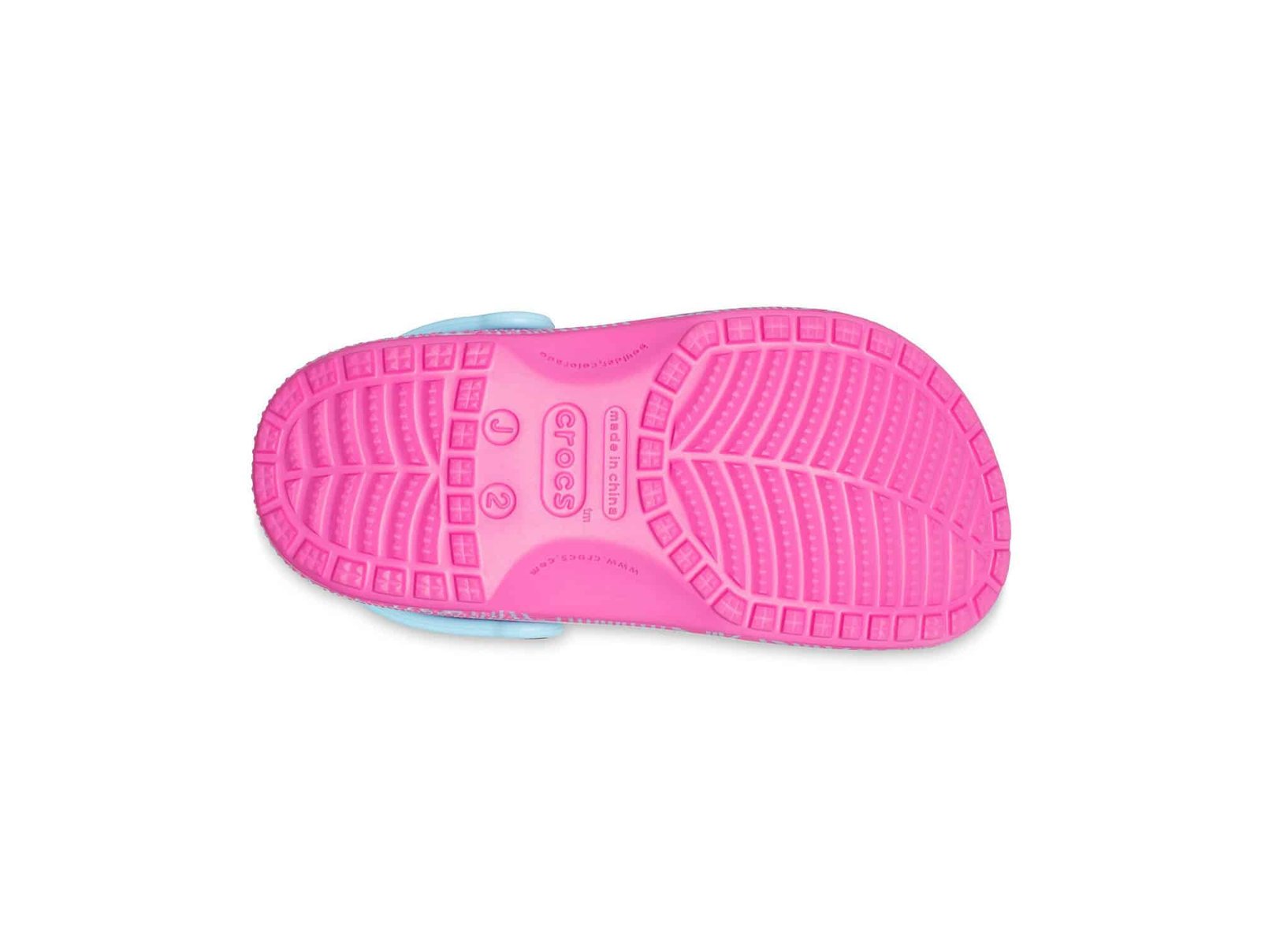 Sabot Crocs Classic Topographic Rose