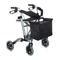 Rollator en aluminium 4 roues et dossier