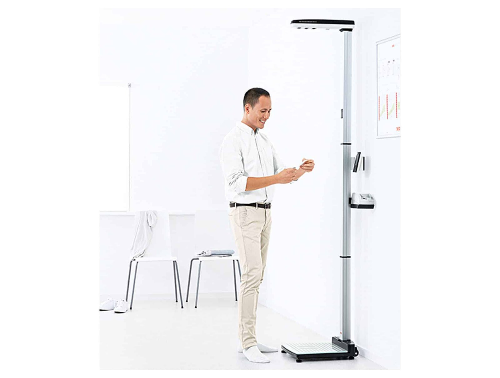Station de mesure à ultrasons avec assistance vocale
