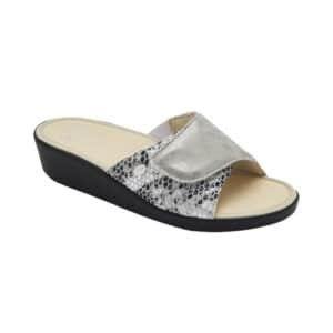 Sandale Ledel-Silver