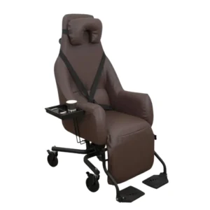 Fauteuil coquille Elyse manuel cacao