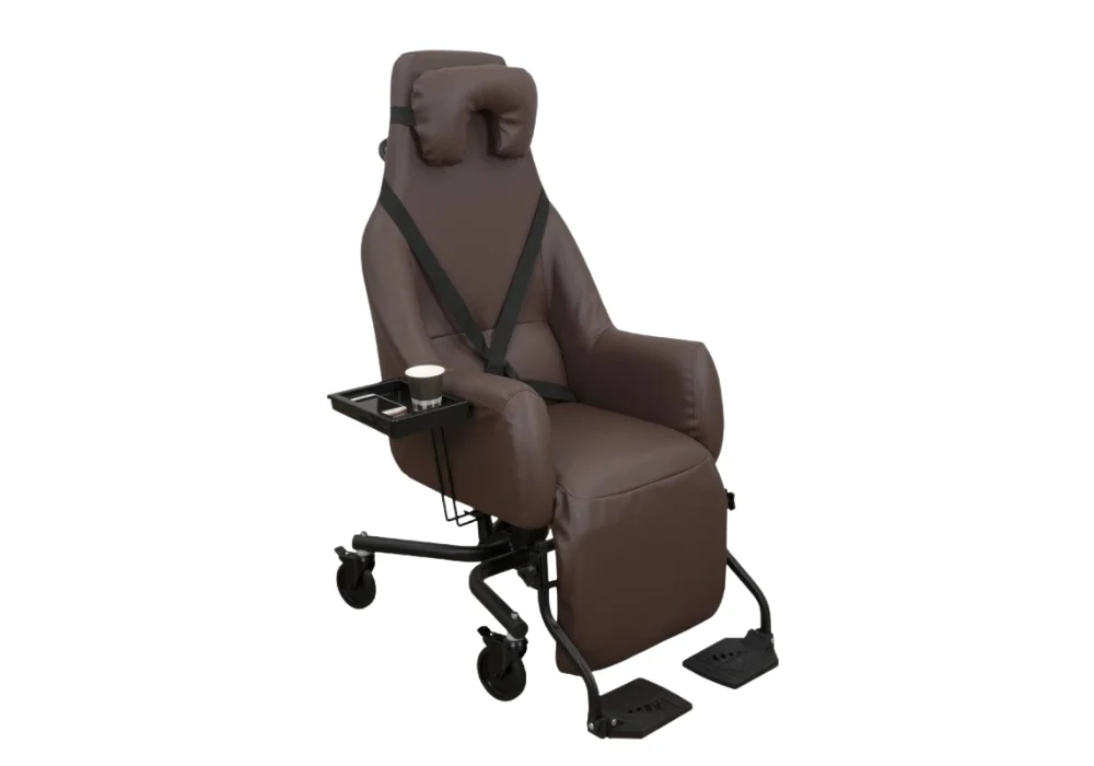 Fauteuil coquille Elyse manuel cacao