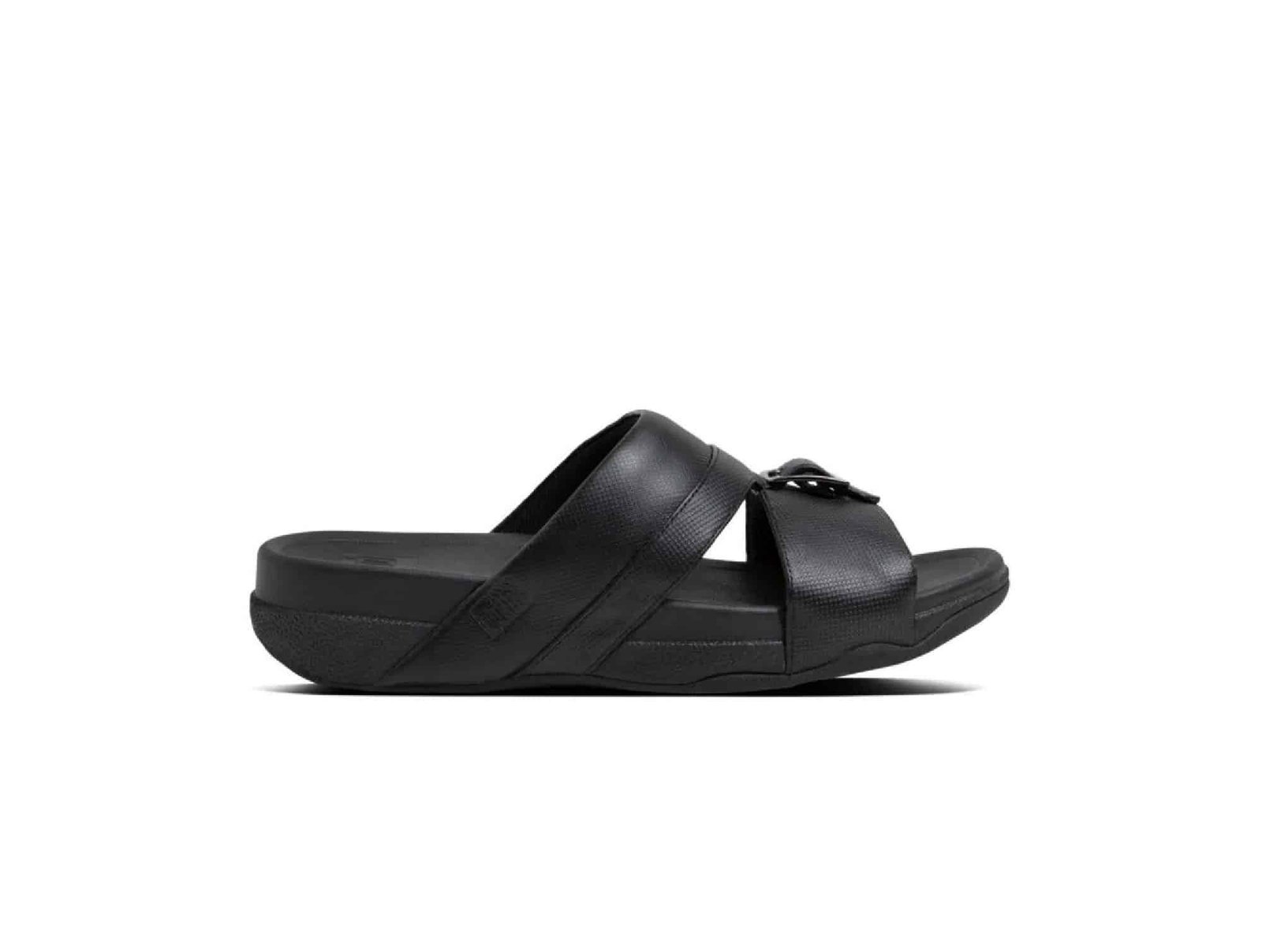 Sandale En Cuir Cameron Noir