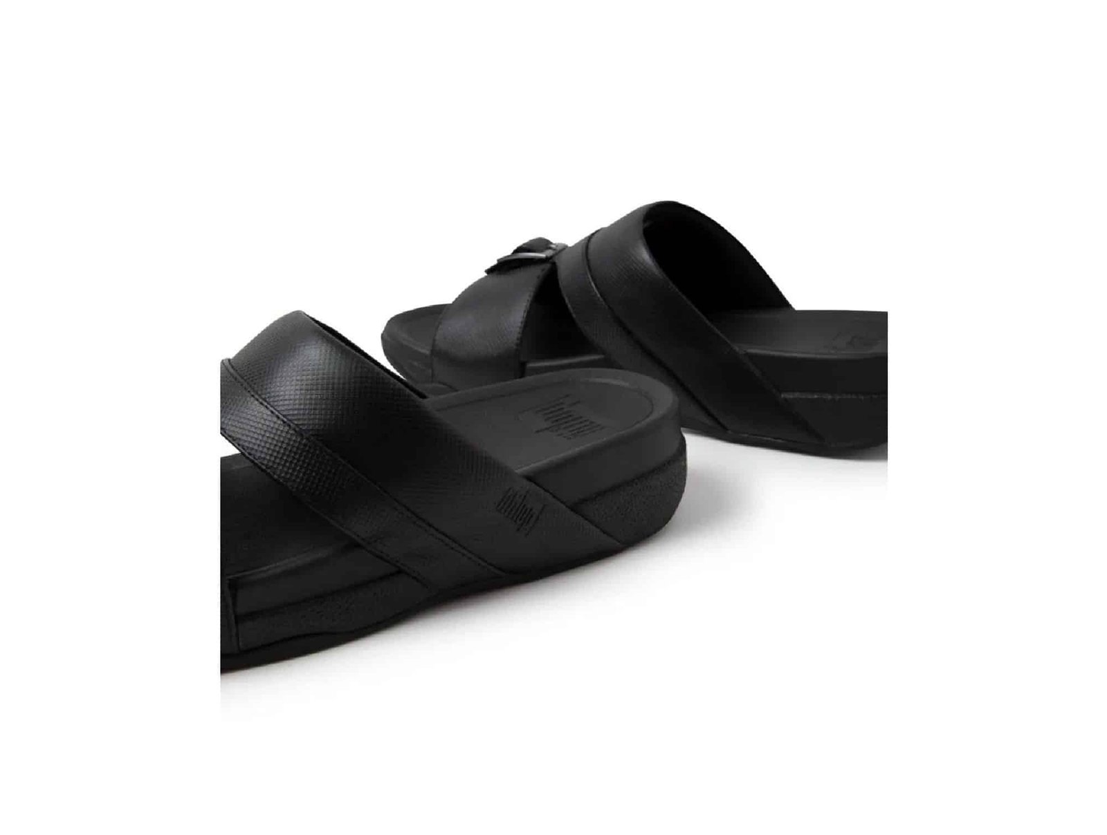 Sandale En Cuir Cameron Noir