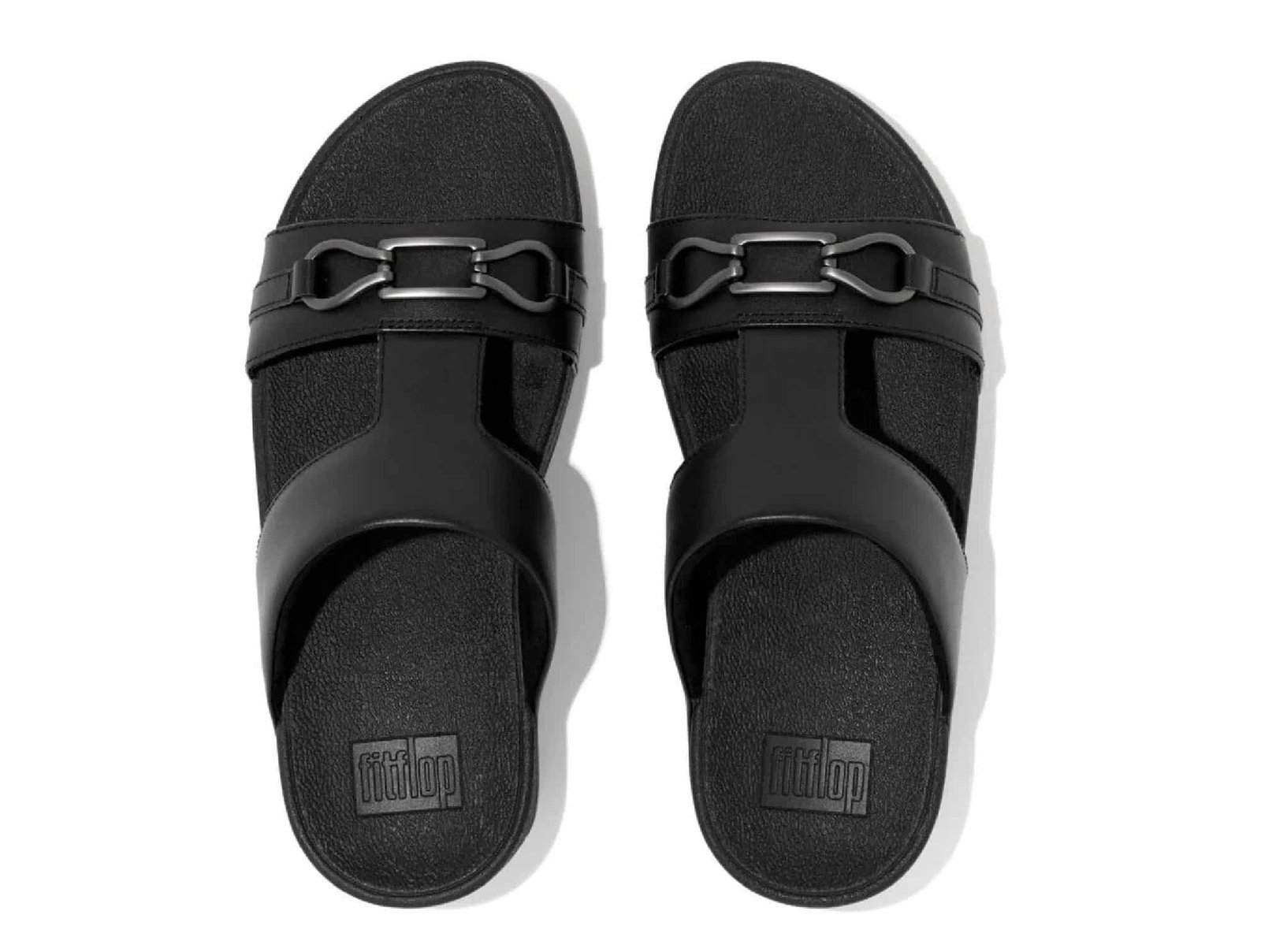 Sandales Hallye Chaîne Leather noir 