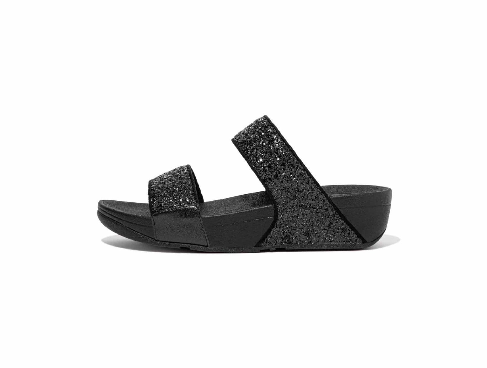 Sandales Lulu Glitter Slides noir