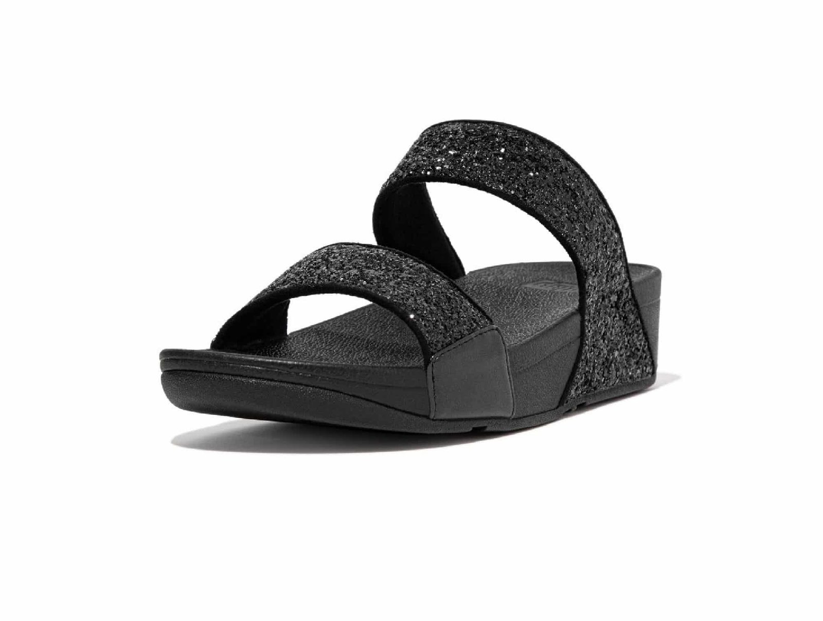 Sandales Lulu Glitter Slides noir