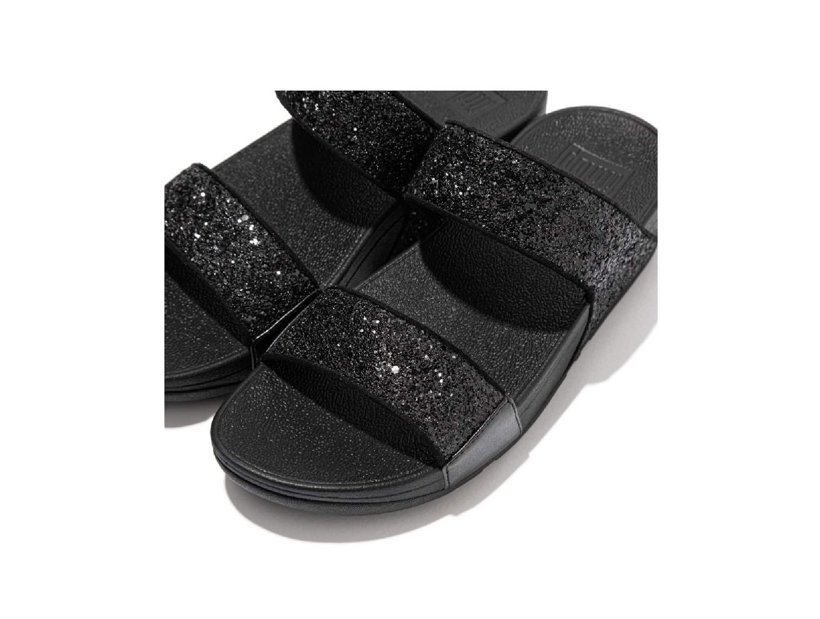 Sandales Lulu Glitter Slides noir