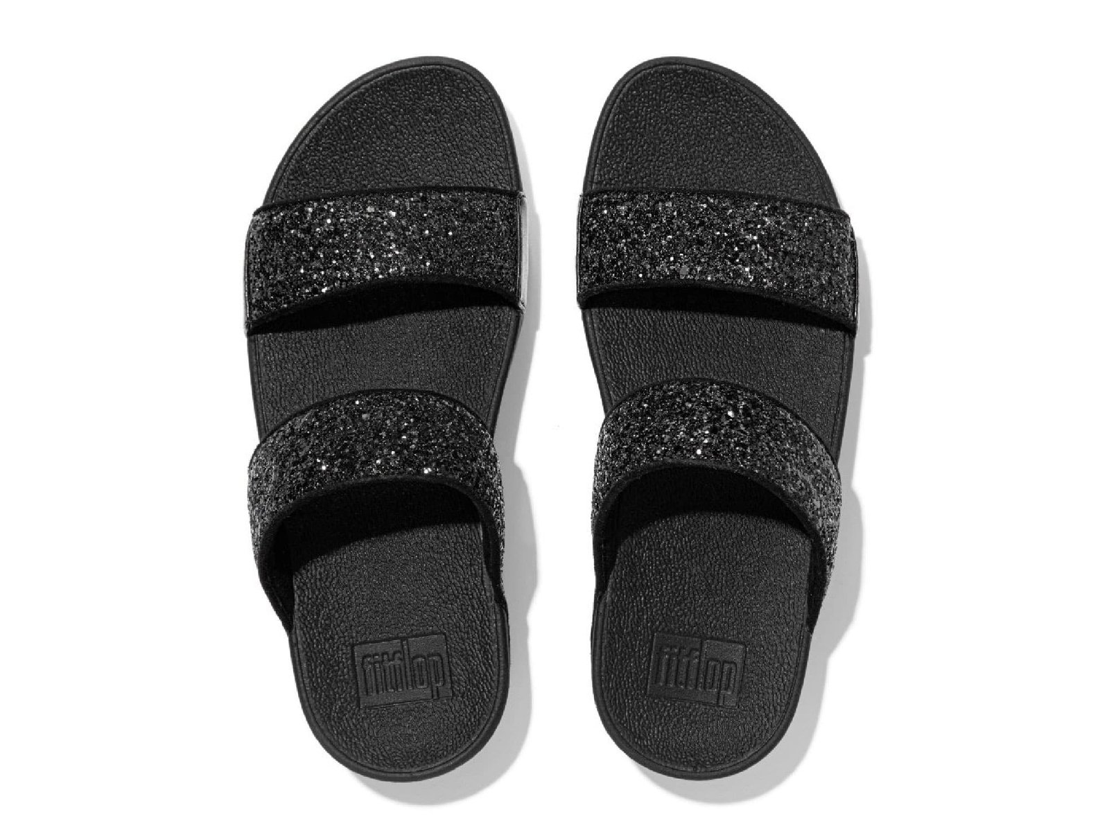Sandales Lulu Glitter Slides noir