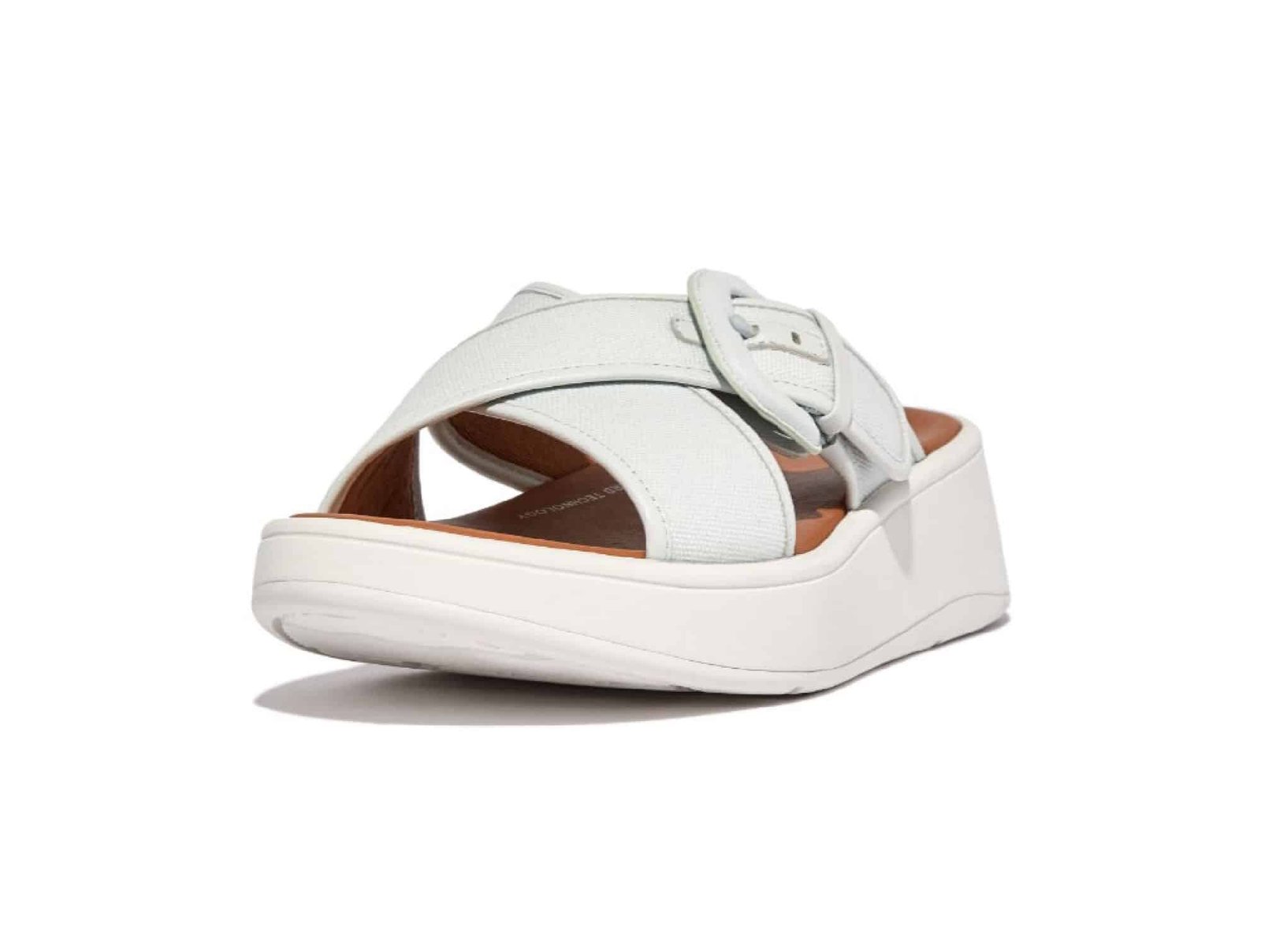 Sandale Mode En Cuir Bleu Clair 
