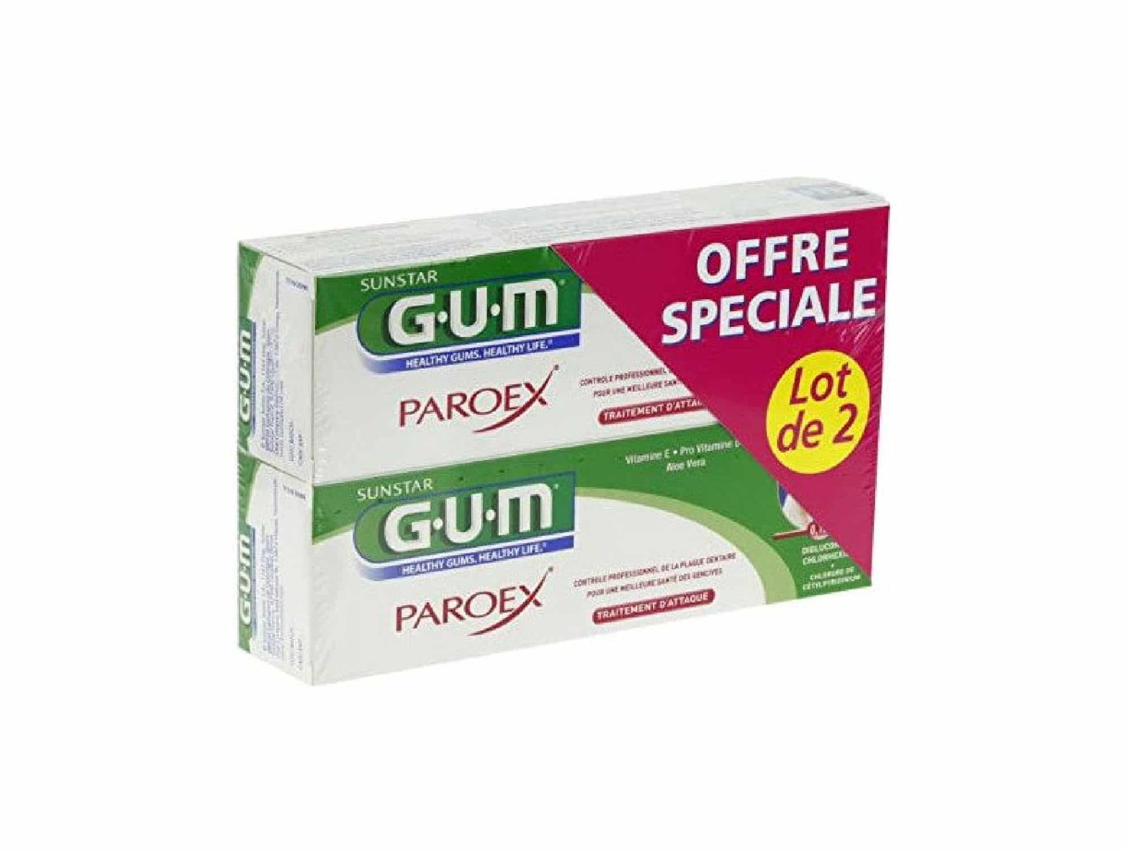 Pack Dentifrice Paroex pack par gum2