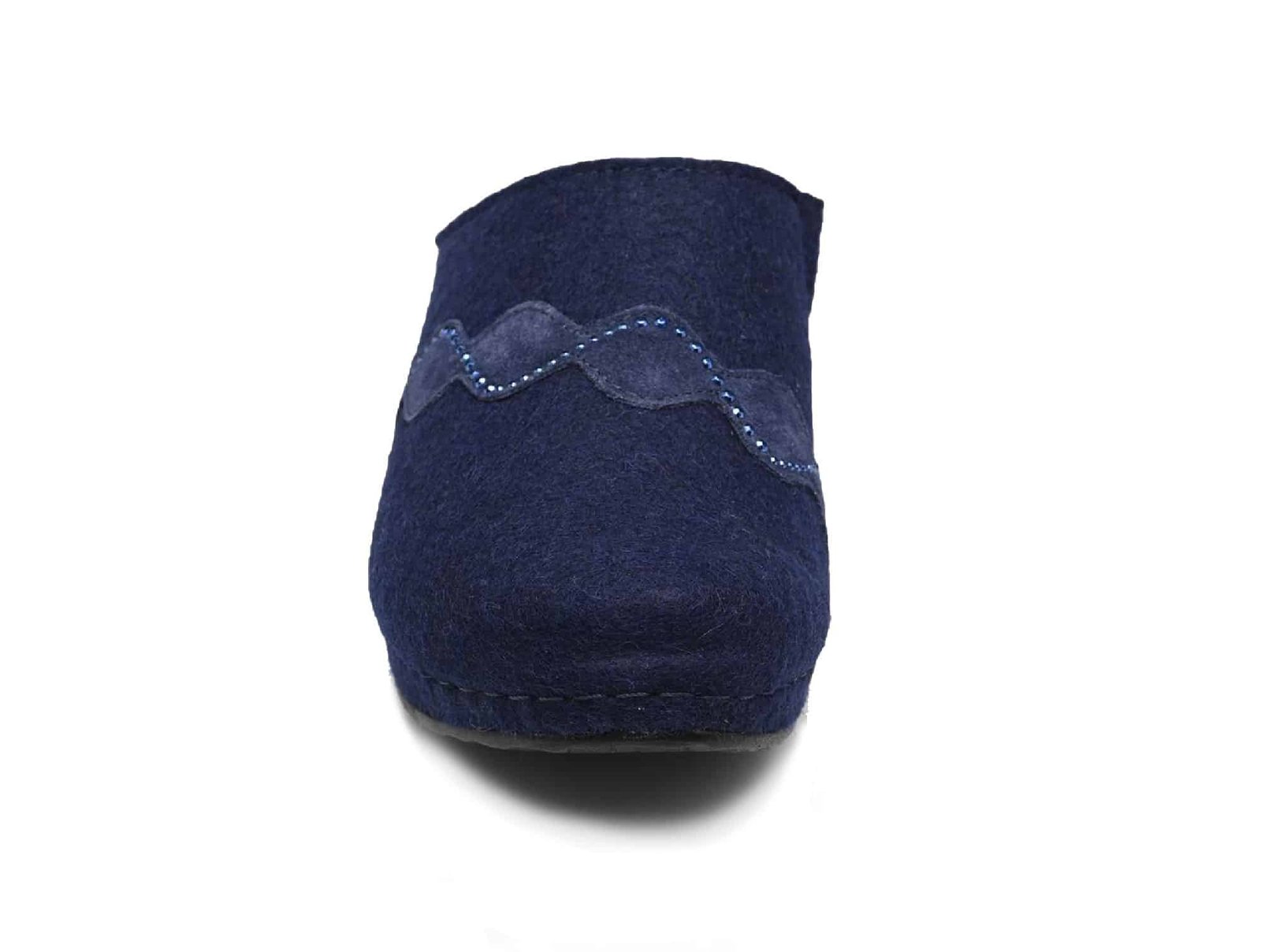 Mule Inverness Strass bleu marine