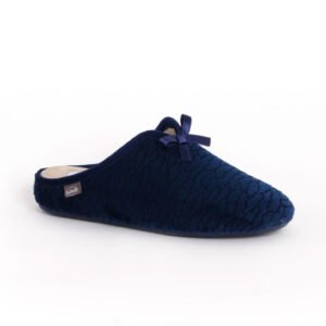 Pantoufle Rachele PrntMicro4 Bleu marine