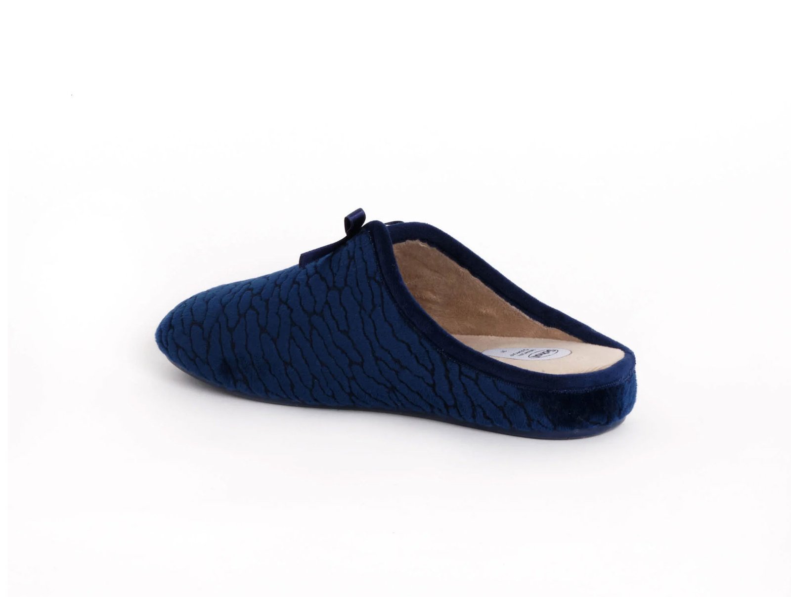 Pantoufle Rachele PrntMicro4 Bleu marine