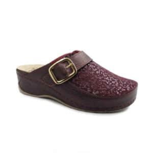 Sabot Gemini Buckle Bordeaux