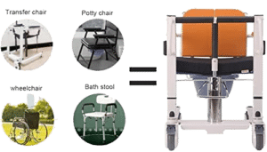 Polyvalence du Fauteuil Roulant de Transfert Hydraulique