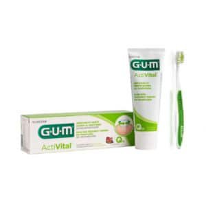 Dentifrice activital soin quotidien 75ml + brosse activital 5gum28cy