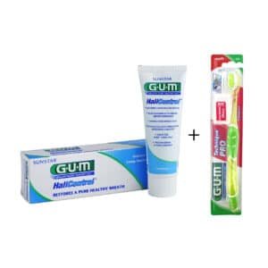 Dentifrice halicontrol+brosse technique pro