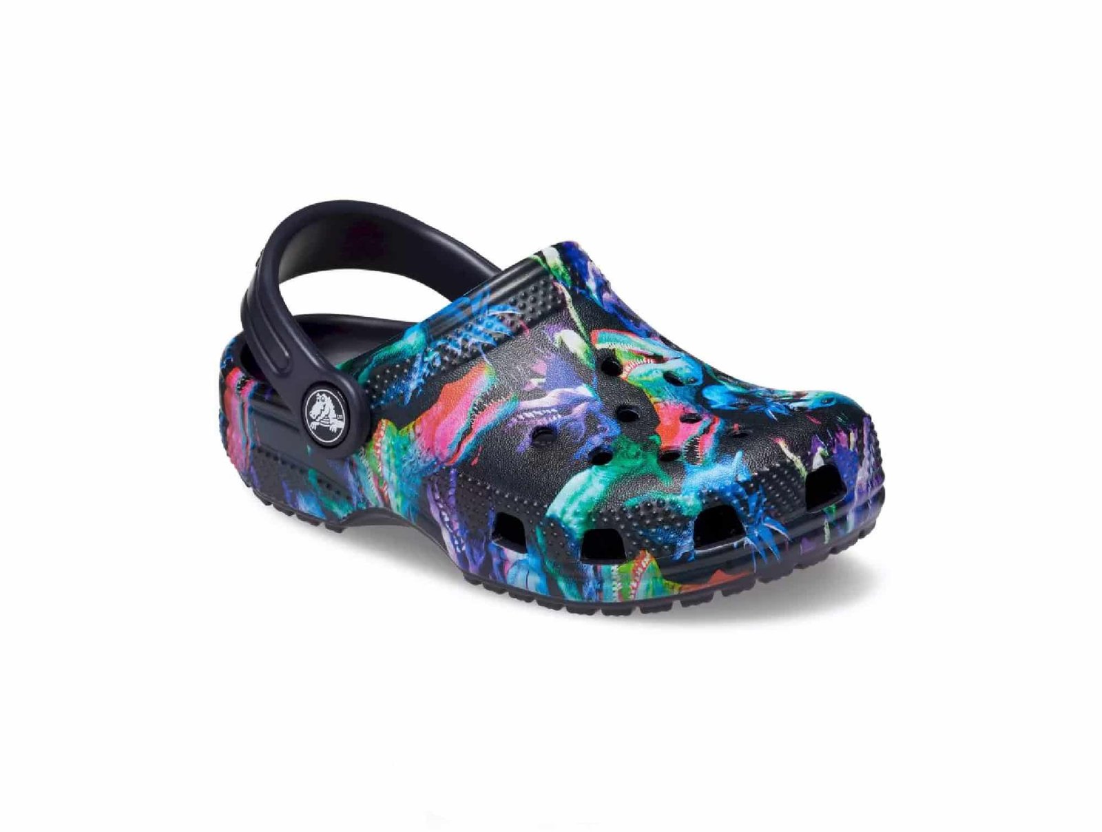 Sabot-Crocs-Classic-Dino-Clog-T-Bleu-Multi