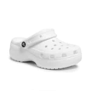 Sabot Crocs Classic Platform Clog Blanc