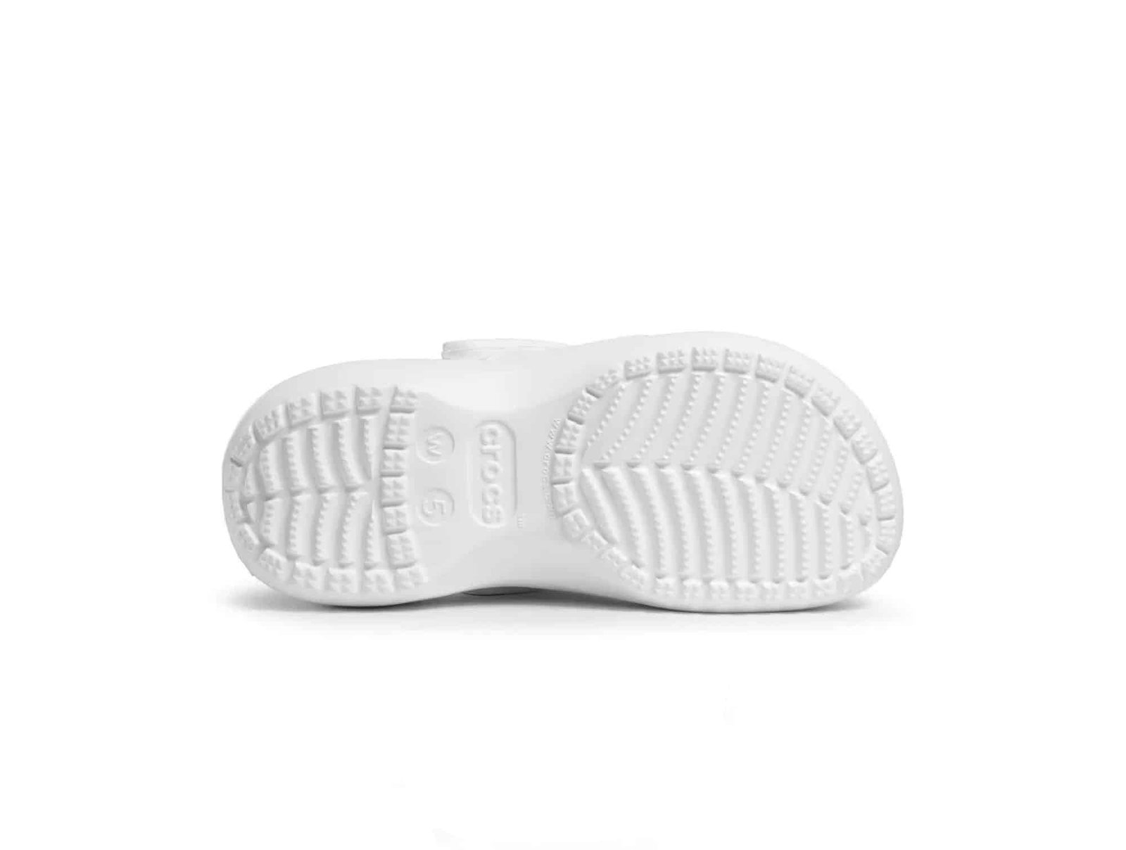 Sabot Crocs Classic Platform Blanc