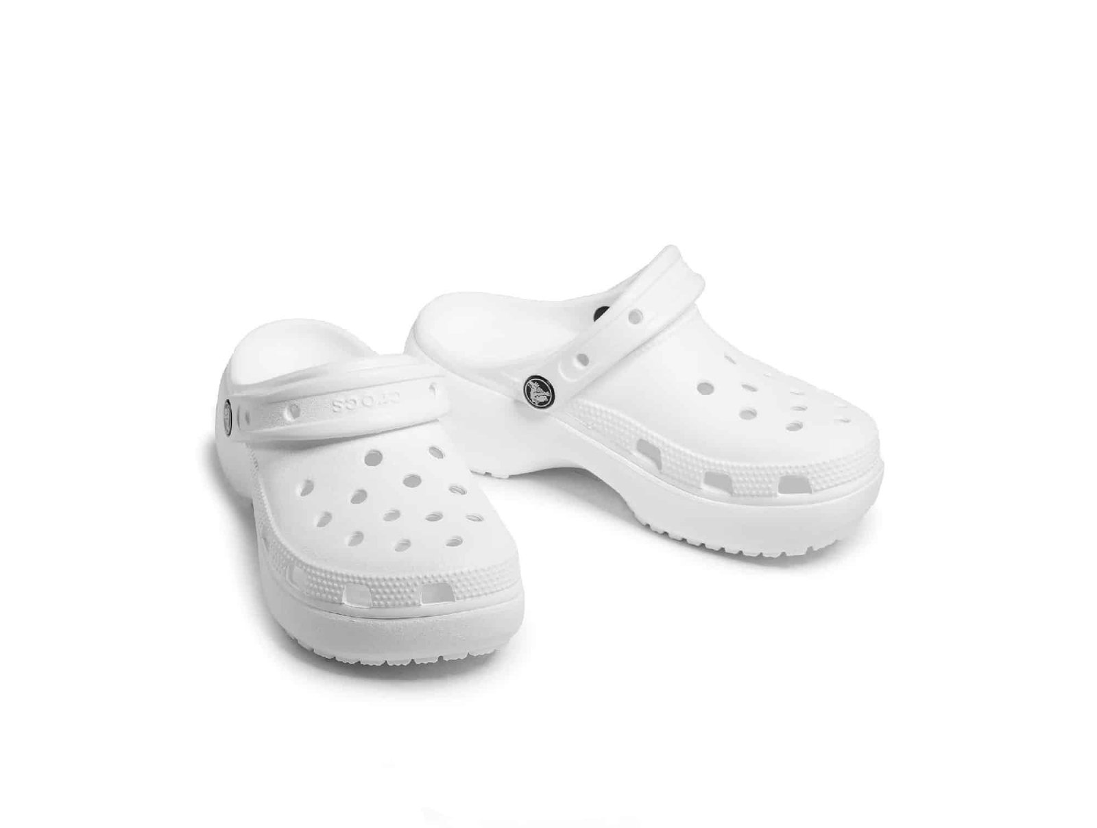 Sabot Crocs Classic Platform Blanc
