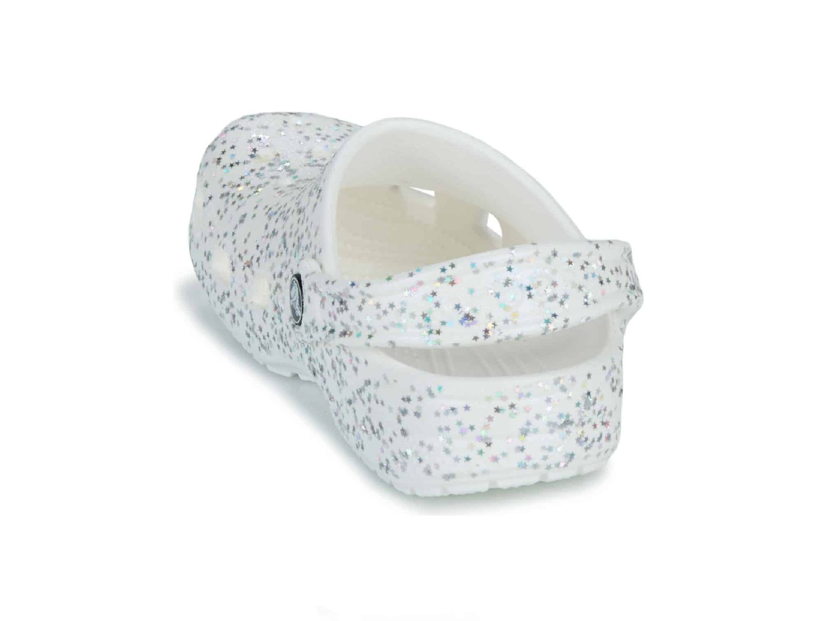Sabot Crocs Classic Glitter Clog T Blanc