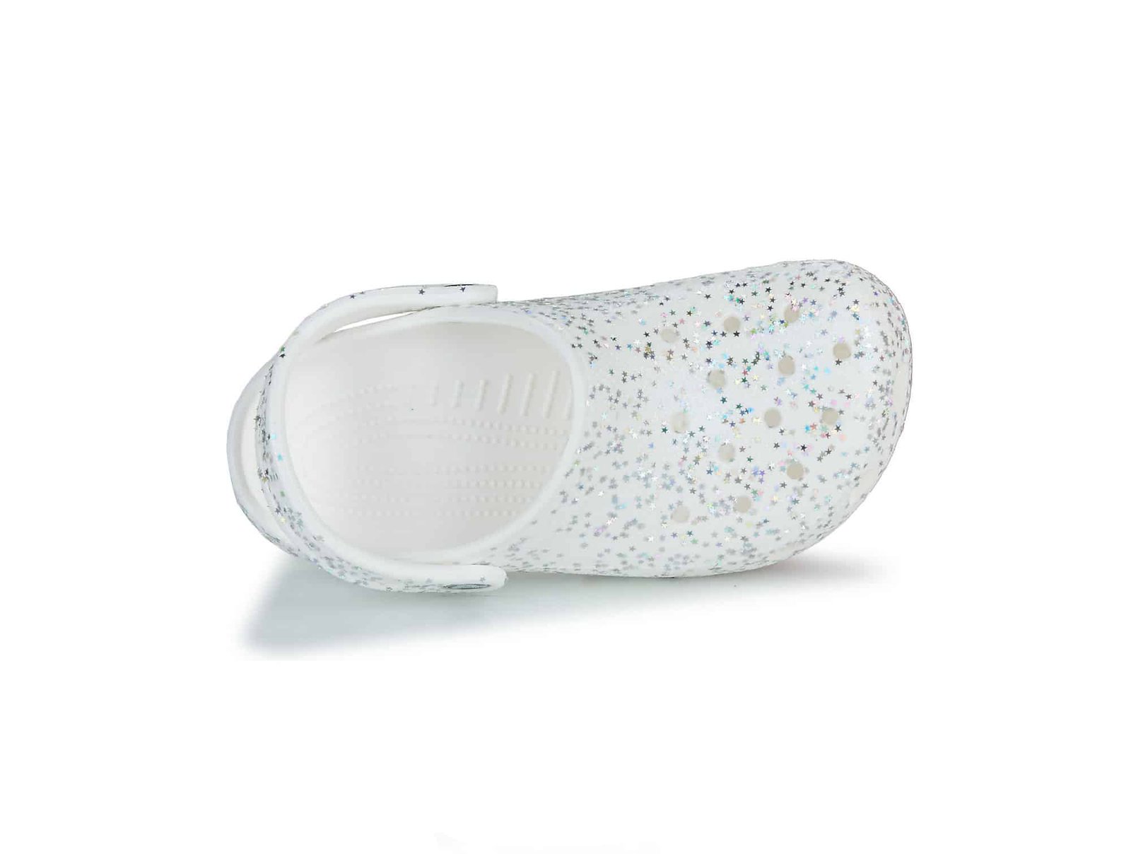 Sabot Crocs Classic Glitter Clog T Blanc