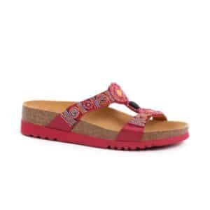 Sandales NEW BOGOTA SatinBds-W Rouge