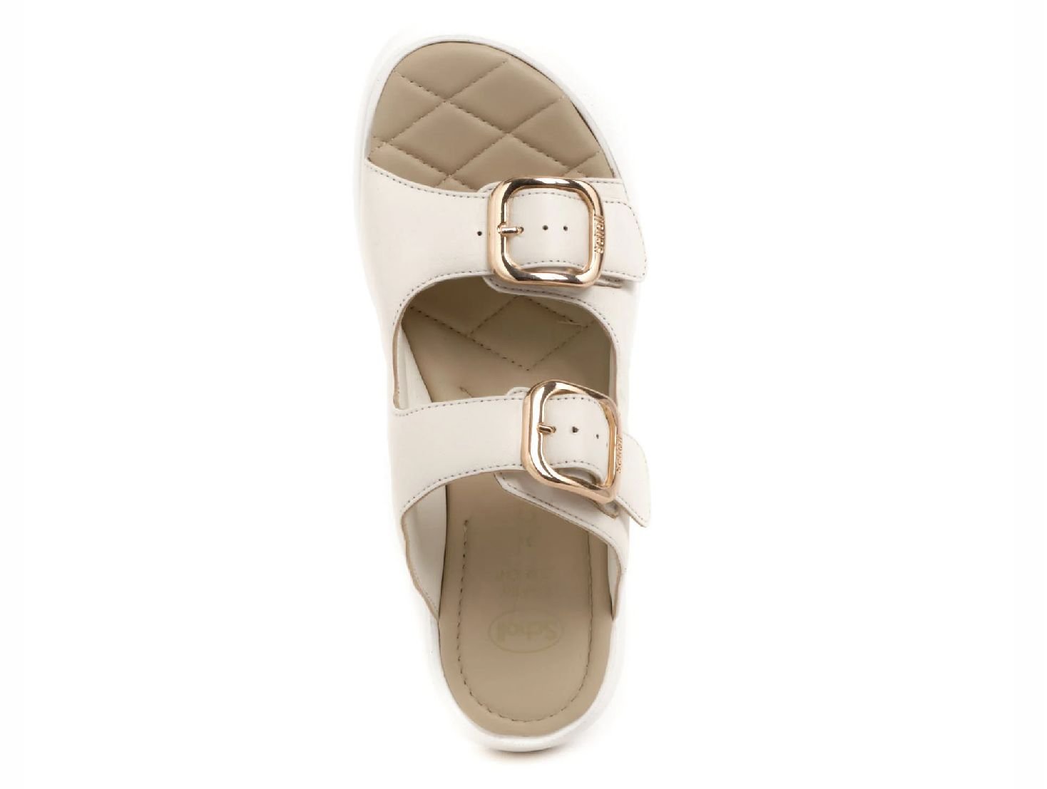 Sandale Bali Buckle 2 Straps Blanc