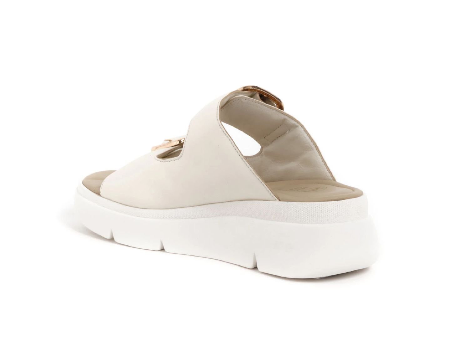 Sandale Bali Buckle 2 Straps Blanc