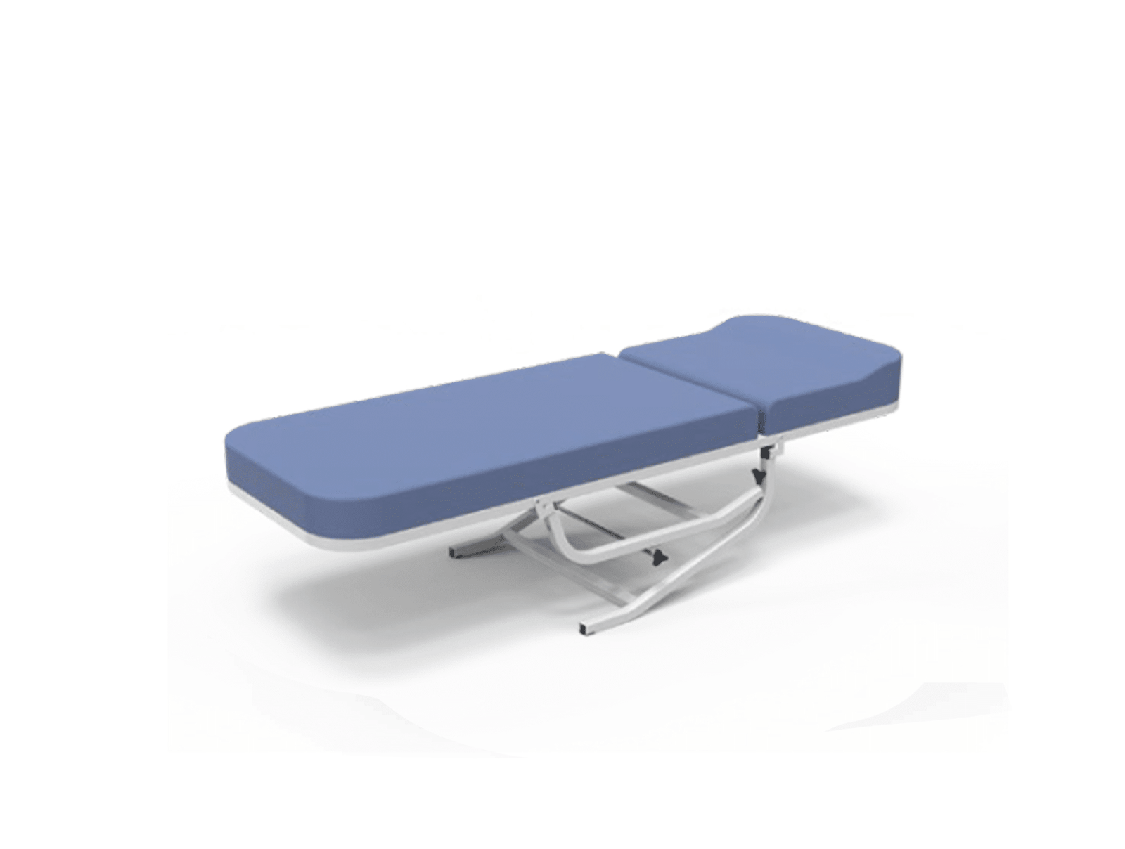 Table d’Examen Métallique Avec Repose-tête Réglable et Pied Pliable