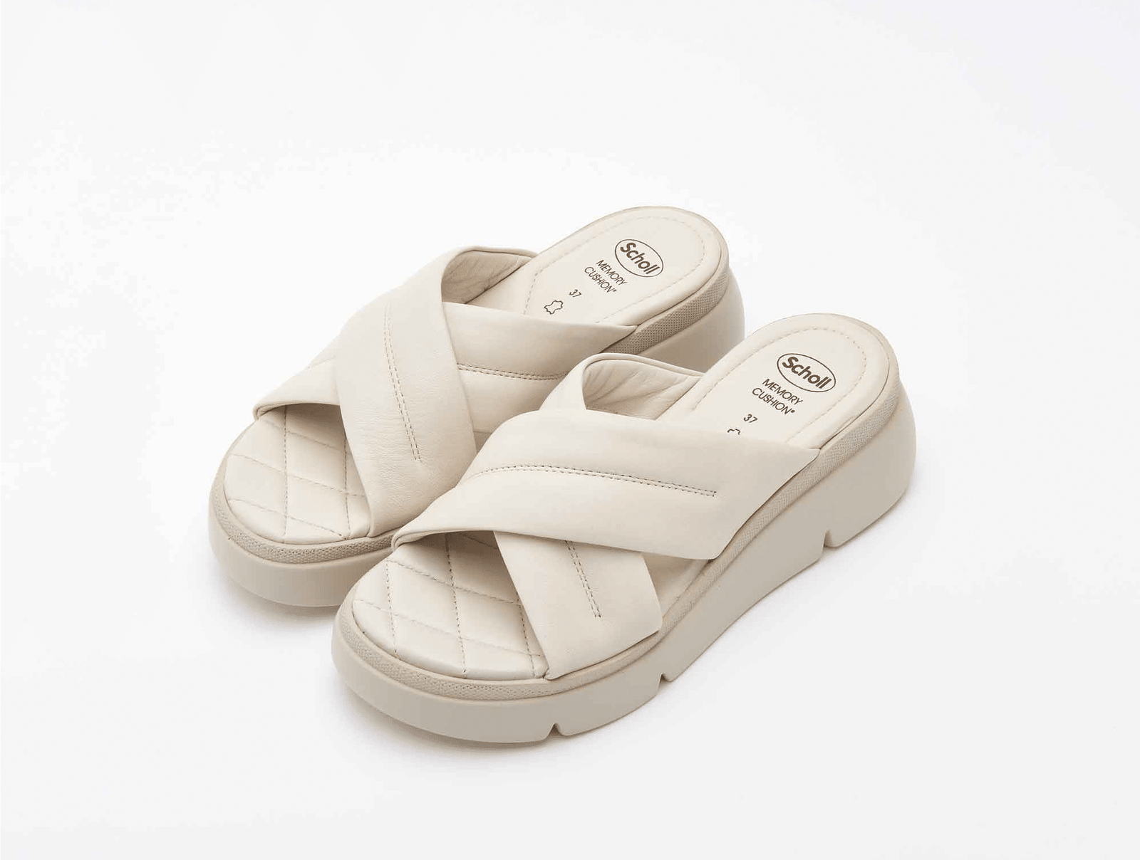 Sandale Bali Cross Blanc cassé