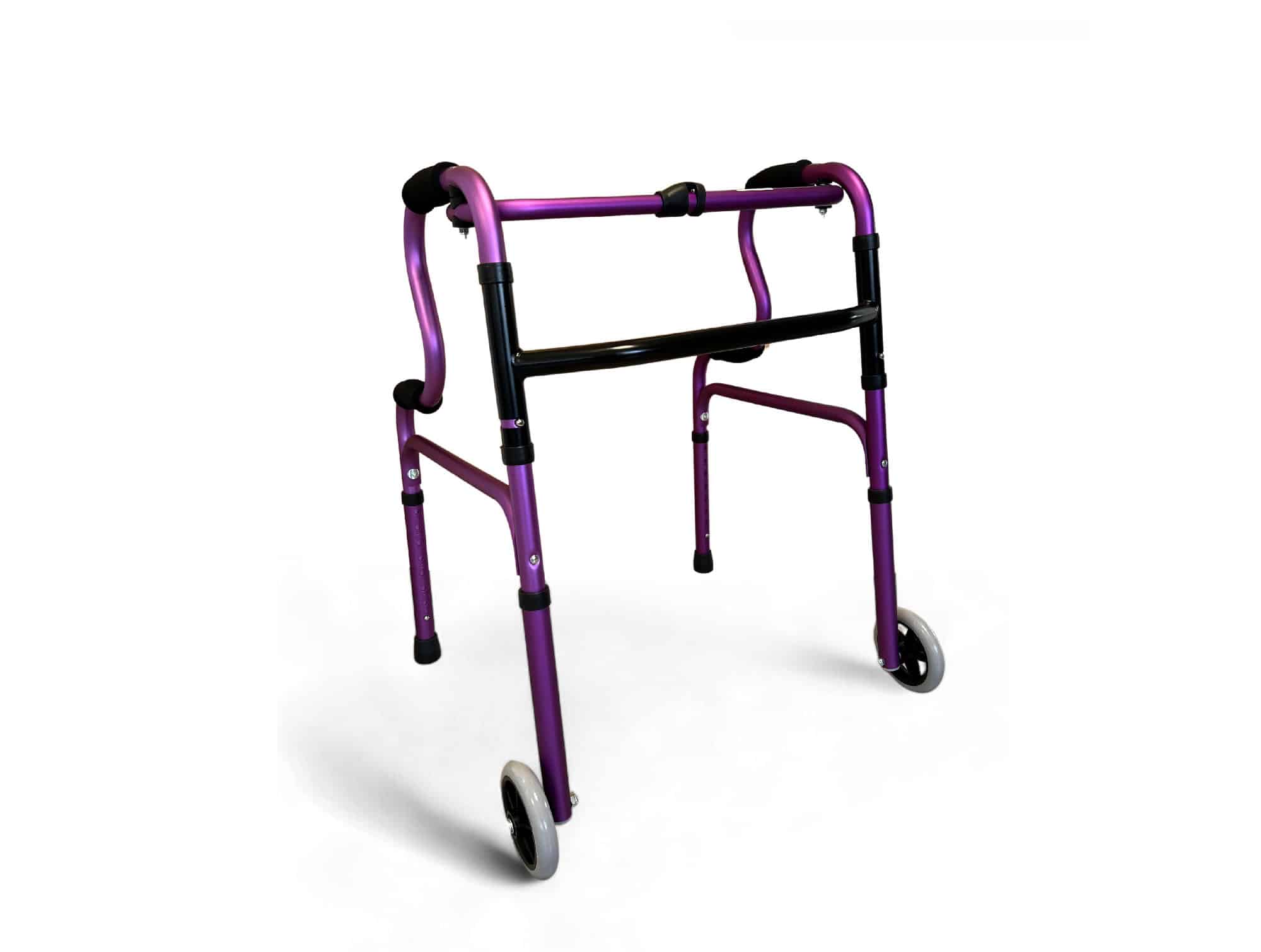 Déambulateur articulé pliable Mauve