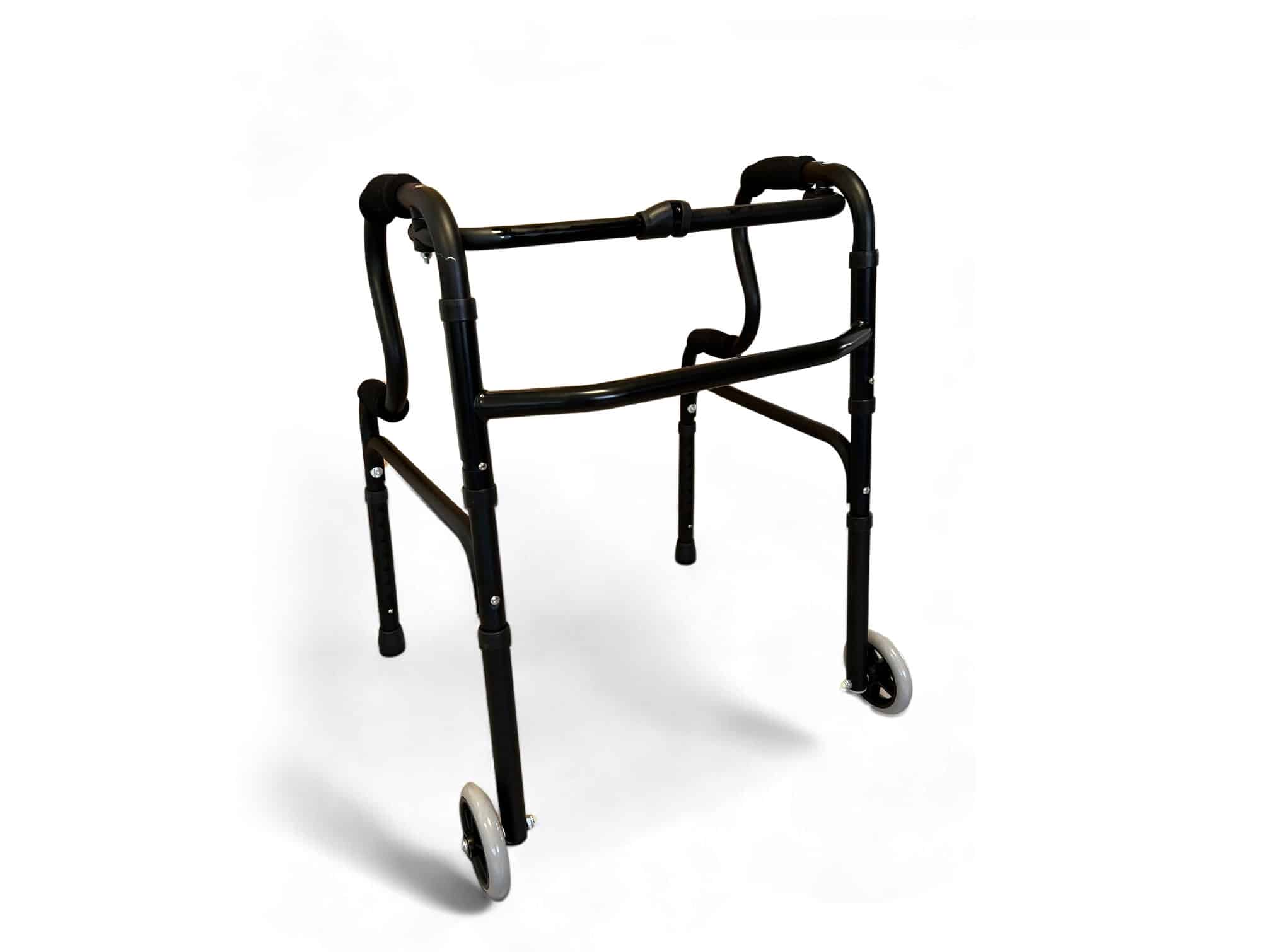 Déambulateur articulé pliable Noir