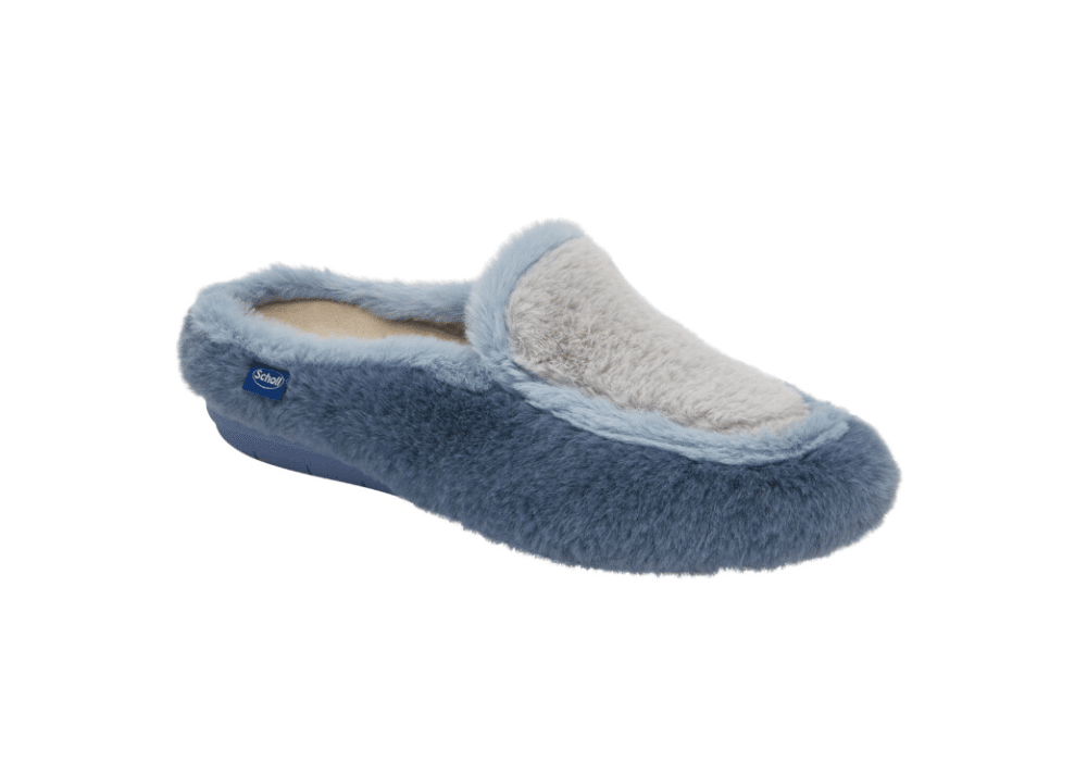 Pantoufle Milly Double Bleu/Gris
