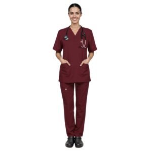 Pyjama de bloc Bordeaux- Femme